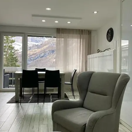 Haus Flaminia 15 - Best View Studio / Free Parking Leukerbad Exterior photo