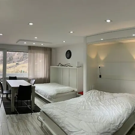 Haus Flaminia 15 - Best View Studio / Free Parking Leukerbad Exterior photo