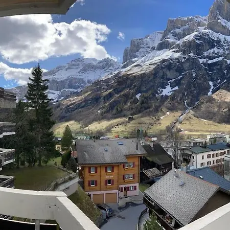 Haus Flaminia 15 - Best View Studio / Free Parking Leukerbad Exterior photo